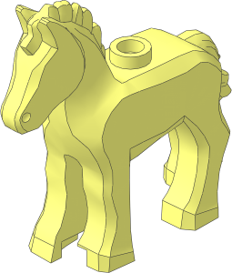 Animal Horse Foal with Mane and Tail