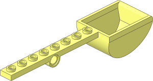 Plate  1 x  8 with Hole and Bucket