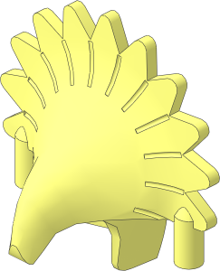 Minifig Headdress with Hooked Beak and Feathers