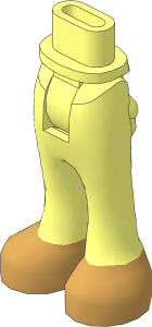 Figure Friends Hips and Legs with Trousers with Tan Shoes Pattern