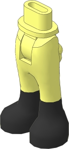 Figure Friends Hips and Legs with Trousers with Black Boots Pattern