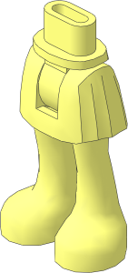 Figure Friends Hips and Legs with Pleated Skirt