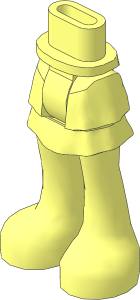 Figure Friends Hips and Legs with Layered Skirt