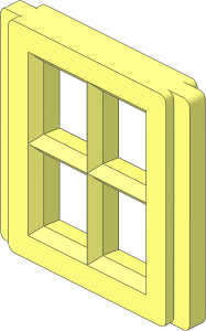 Mursten Window Pane  1 x  2 x  2