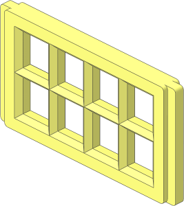 Mursten Window Pane  1 x  4 x  2