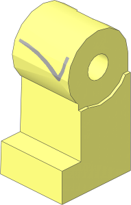 Minifig Leg Right with Jacket Tails Outline Pattern