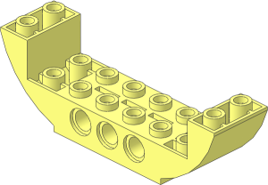 Slope Brick Curved  2 x  8 x  2 Inverted Double