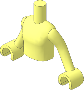 Figure Friends Girl Torso with Arms
