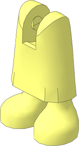 Figure Friends Legs with Skirt with Ankles