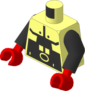 Minifig Torso with Arms and Hands with Spyrius Pattern
