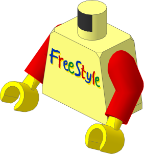 Minifig Torso with Arms and Hands with FreeStyle Pattern