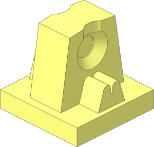 ~Brick  1 x  2 Click Hinge Insert