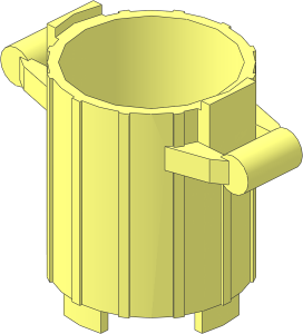 Container  2 x  2 Rubbish Bin