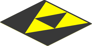 Sticker  2.6 x  2.7 with Blacktron I Logo