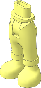 Figure Friends Hips and Legs with Folded Trousers (Thick Hinge)