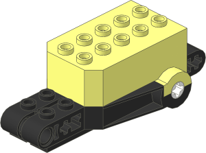 Motor Pull Back  4 x  9 x  2.333 Type 2 (Complete) with Black Base Pattern