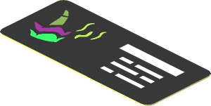 Sticker  0.8 x  1.8 with Amorphophallus Titanium Sign