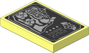 Tile  2 x  3 with Botanical Garden Map Sticker