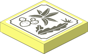 Tile  2 x  2 with Cacti Sketch Sticker