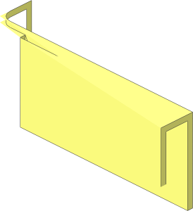 ~Train Track  9V Straight - Metal Rail, Interlocking End