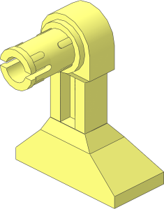 Minifig Robot Leg  1 x  2 x  2.333 with Pin