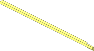 ~Train Track  9V Switch Right - Straight Metal Rail