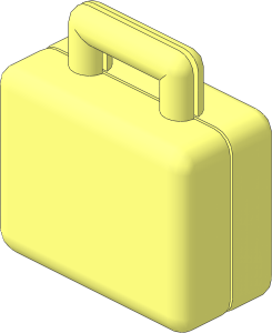 Duplo Suitcase with Smooth Surface (Closed)