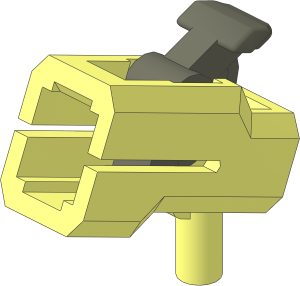 Projectile Launcher with Bar with Dark Bluish Grey Trigger