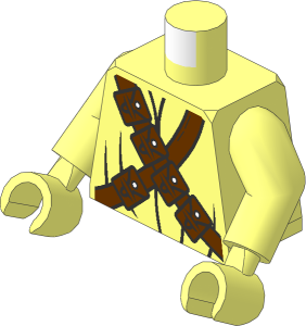 Minifig Torso with Arms and Hands with SW Jawa Pattern