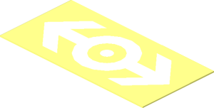 Sticker  0.8 x  1.6 with White Train Logo
