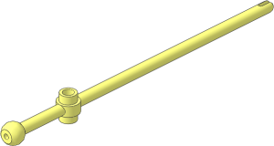Bar 12L with Hollow Studs, Towball and Slit