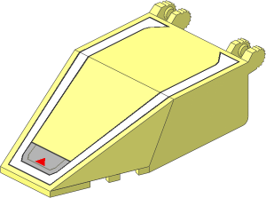 Windscreen  4 x  7 x  1.667 with SW Red Triangle Pattern