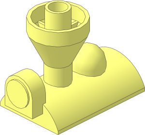 Duplo Train Steam Engine Boiler with Fixed Funnel
