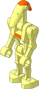 Minifig Mechanical SW Battle Droid Commander (Shortcut)