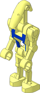 Minifig Mechanical SW Battle Droid Pilot (Shortcut)