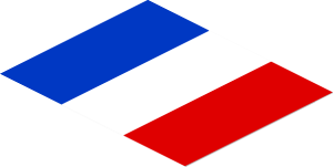 Sticker  2.4 x  3 with France Flag