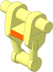 Minifig Mechanical Torso with Orange Insignia Pattern