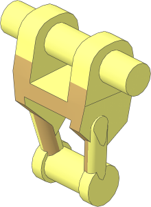 Minifig Mechanical Torso with Tan Insignia Pattern