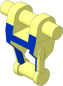 Minifig Mechanical Torso with Blue Insignia Pattern