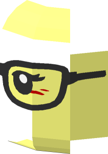 ~Minifig Head Black Glasses Half Pattern