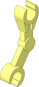 Minifig Mechanical Arm with Clips Parallel