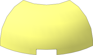Brick  2 x  2 x  1 Corner Round with Curved Top