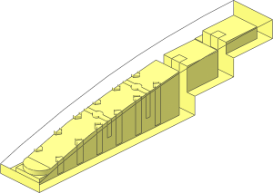 ~Slope Brick Curved  6 x  1 x  1 without Patternable Surfaces