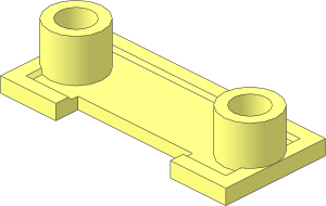 ~Brick  2 x  4 x  1.333 with Half Round  2 x  2 Plate Underside