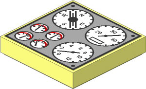 Tile  2 x  2 with Ship Controls Sticker