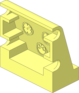 Duplo Panel  1 x  2 x  1.667 Sloped with Embossed Gauges