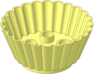 Duplo Muffin Cup with  2 x  2 Studs