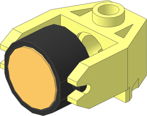 Magnet Holder  2 x  3 Technic Brick with Black Magnet