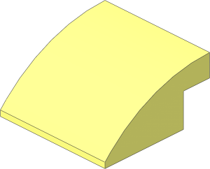 Slope Brick Curved  4 x  1 x  1.667