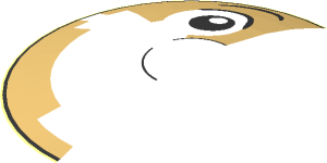 ~Dish  4 x  4 Inverted with Black Eyebrows and Clock Hands, White Eyes and Open Mouth Smile with Dark Pink Tongue on Tan Background Pattern - Half